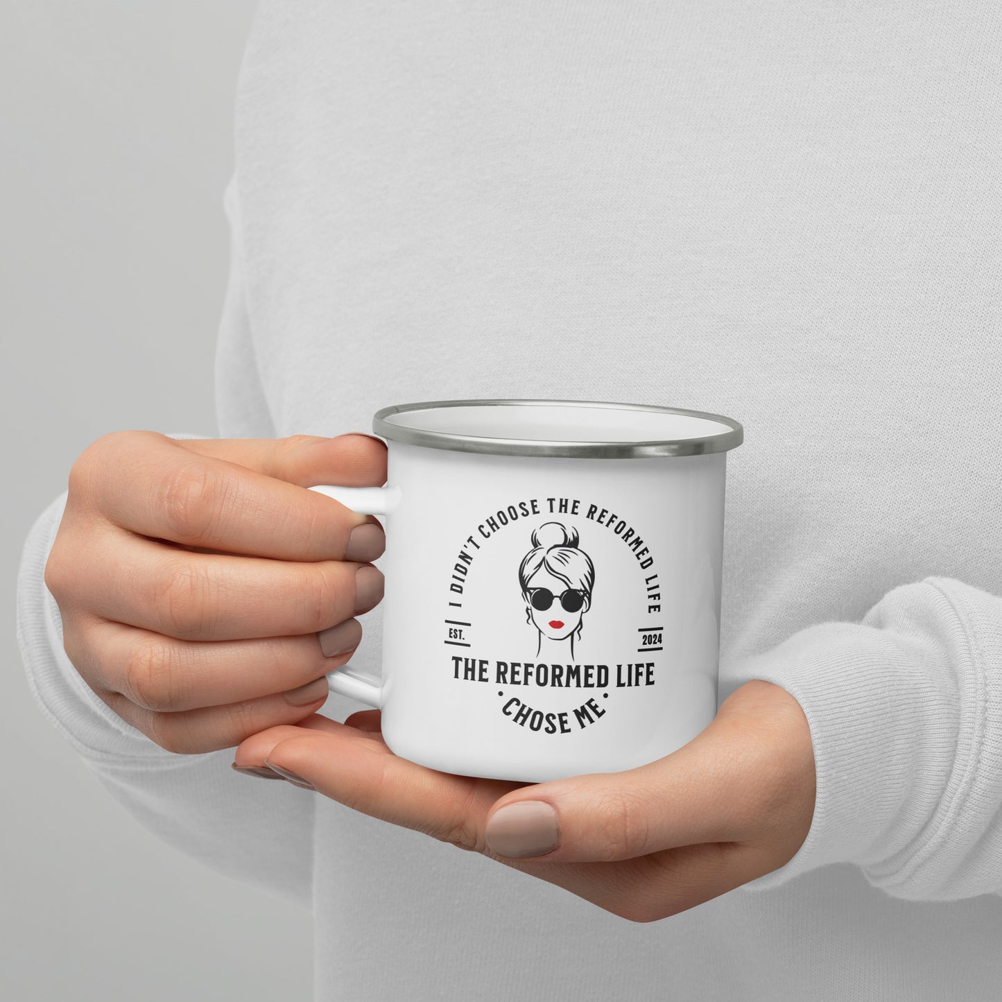 Reformed Life - For Her - Enamel Mug Calvinist Apparel™