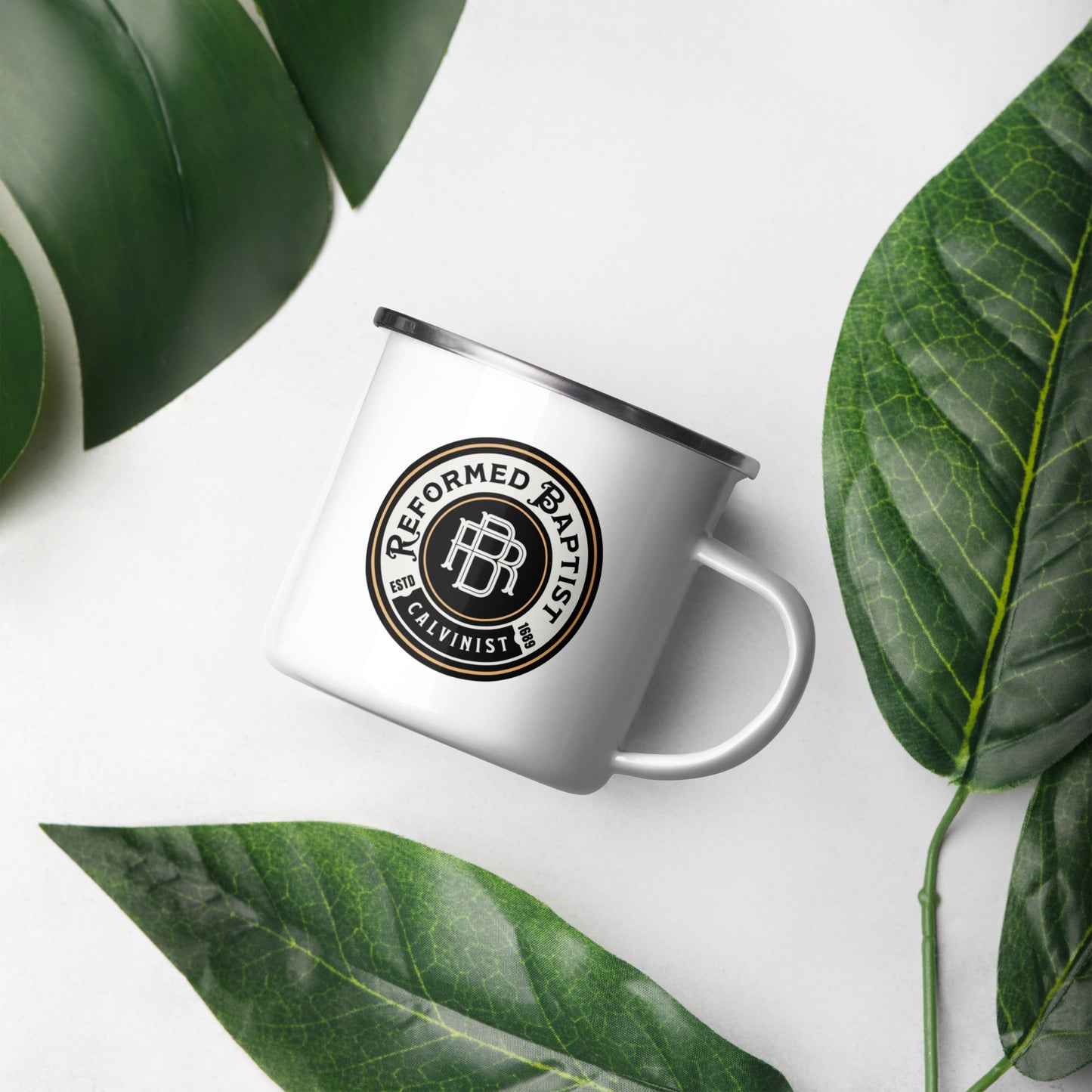 Reformed Baptist - Enamel Mug Calvinist Apparel™