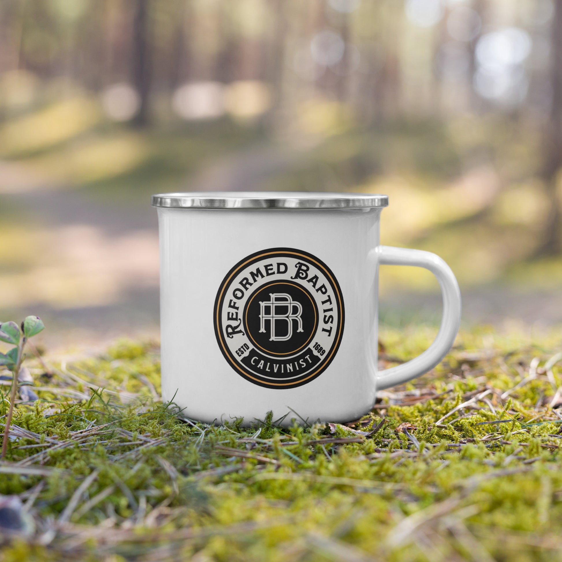 Reformed Baptist - Enamel Mug Calvinist Apparel™