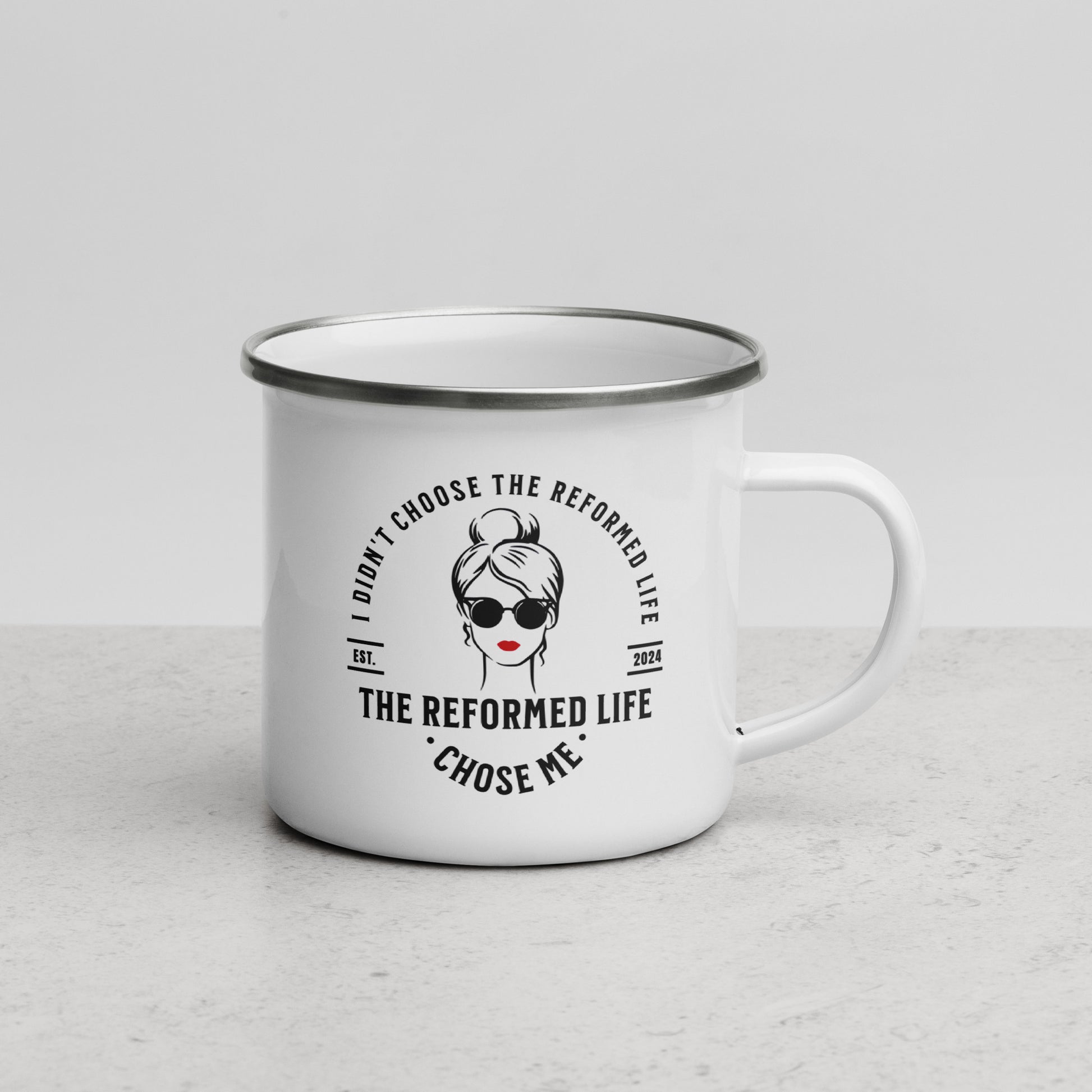 Reformed Life - For Her - Enamel Mug Calvinist Apparel™