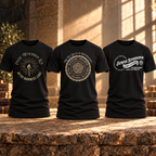Reformed Tee Bundle — black Five Solas, Post Tenebras Lux and Semper Reformanda tees