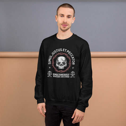 Simul Justus et Peccator - Crewneck Sweatshirt Calvinist Apparel™