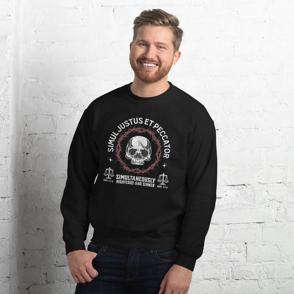 Simul Justus et Peccator - Crewneck Sweatshirt Calvinist Apparel™