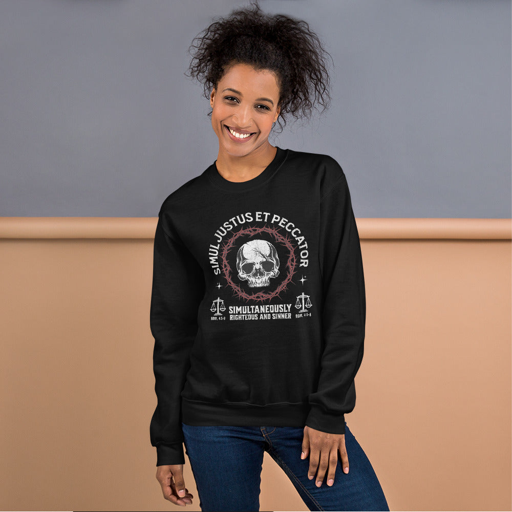 Simul Justus et Peccator - Crewneck Sweatshirt Calvinist Apparel™