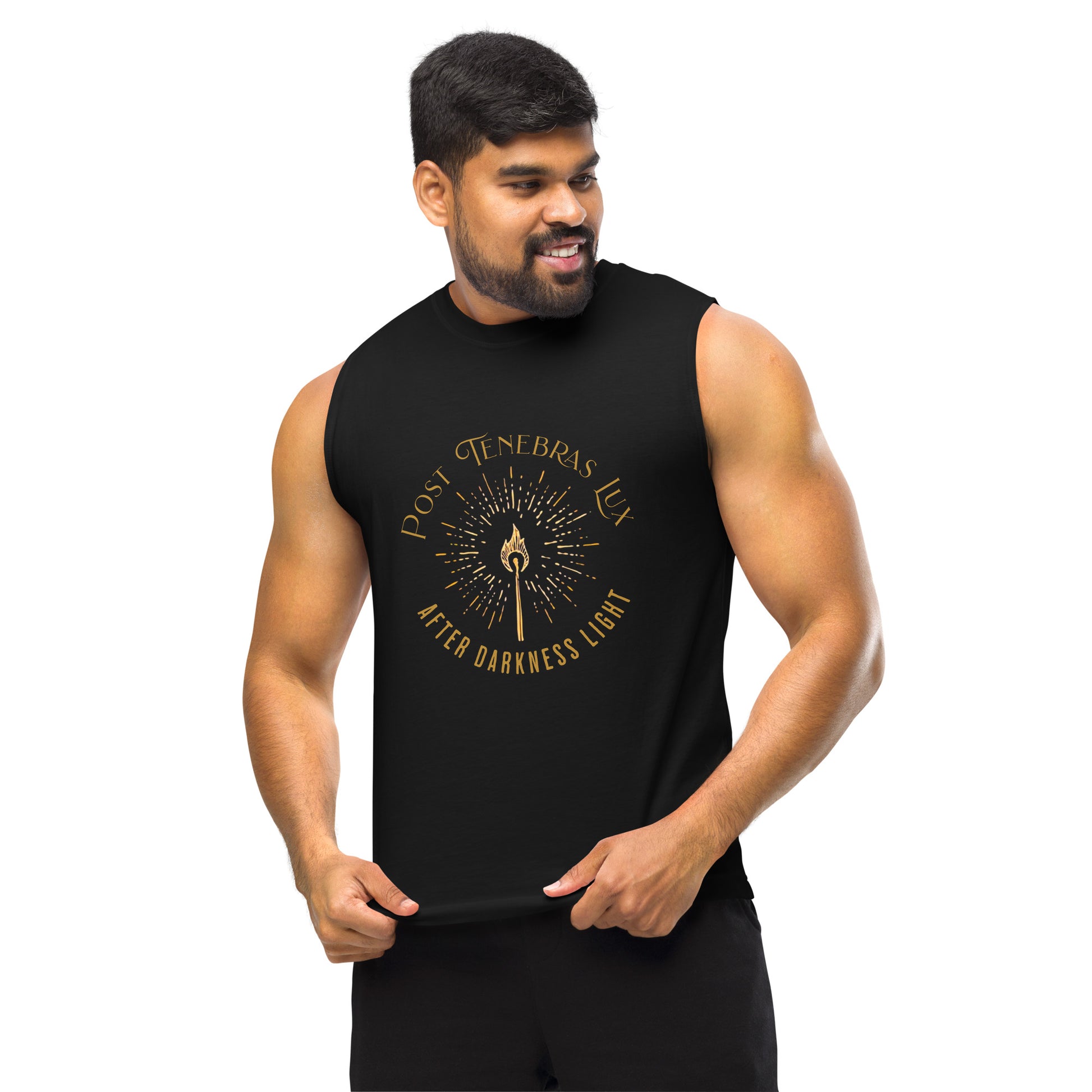 Post Tenebras Lux - Muscle Tee Calvinist Apparel™