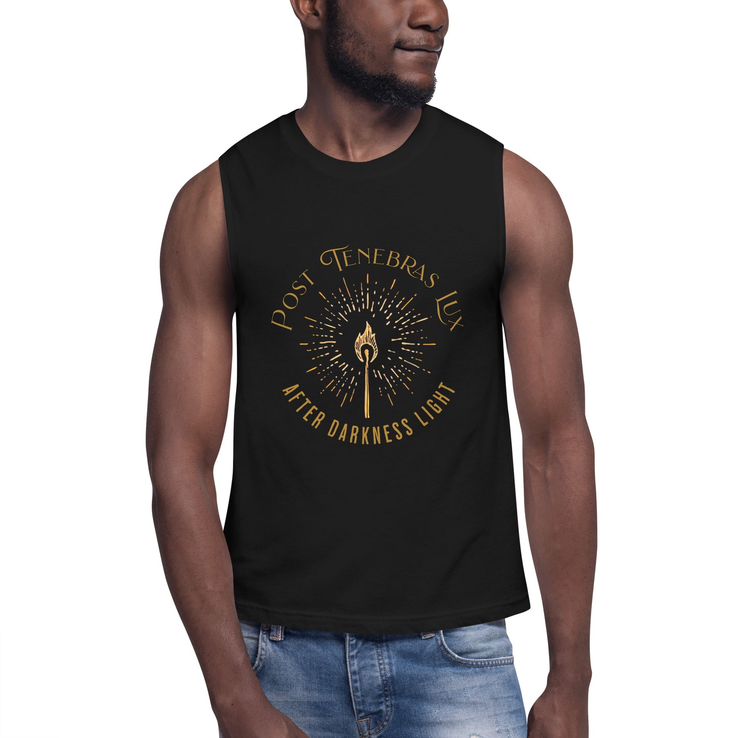 Post Tenebras Lux - Muscle Tee Calvinist Apparel™