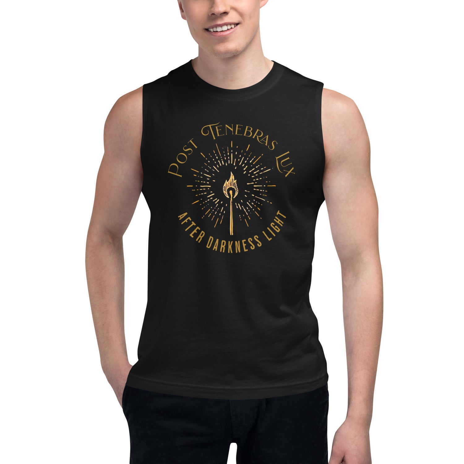 Post Tenebras Lux - Muscle Shirt Calvinist Apparel™