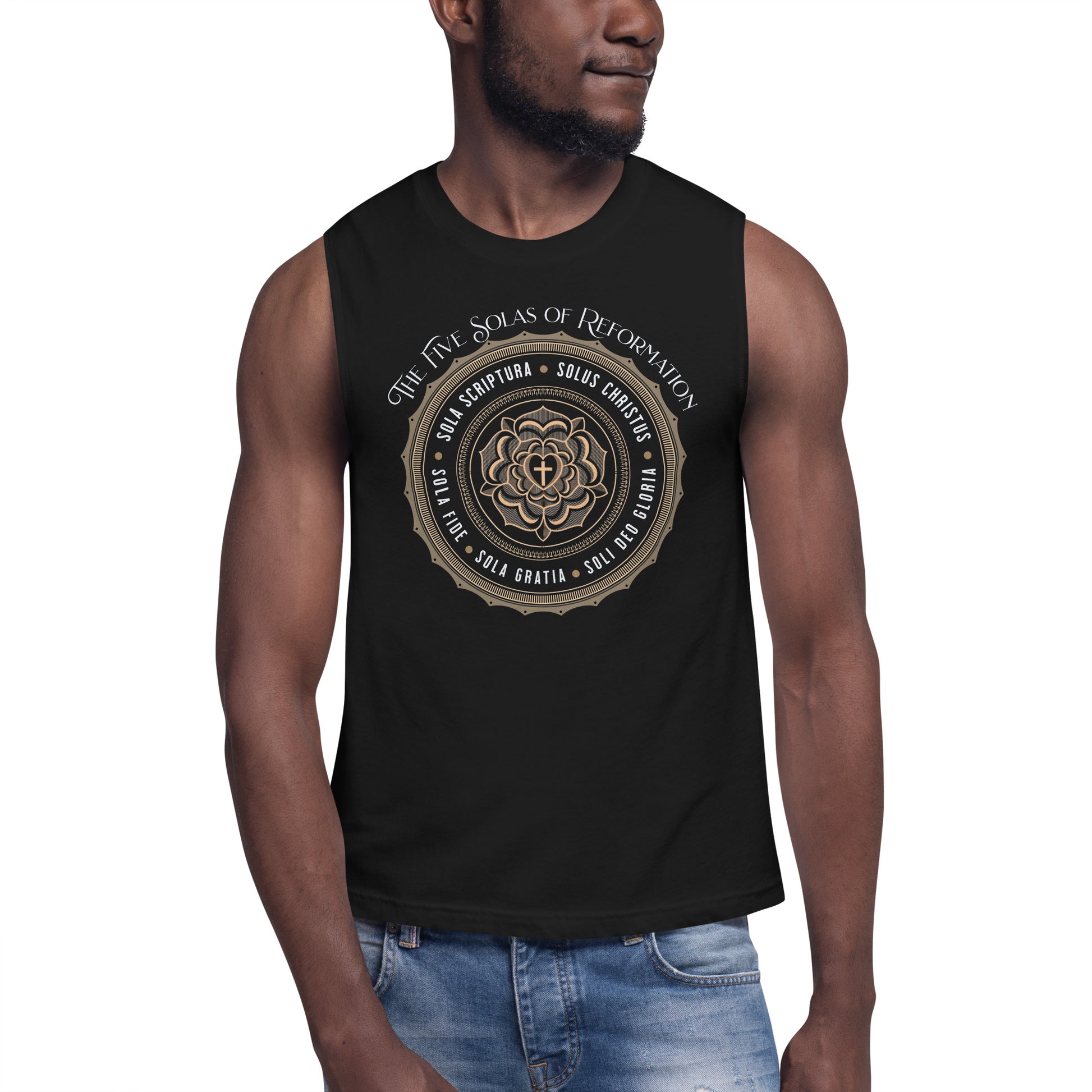 The 5 Solas - Muscle Shirt Calvinist Apparel™