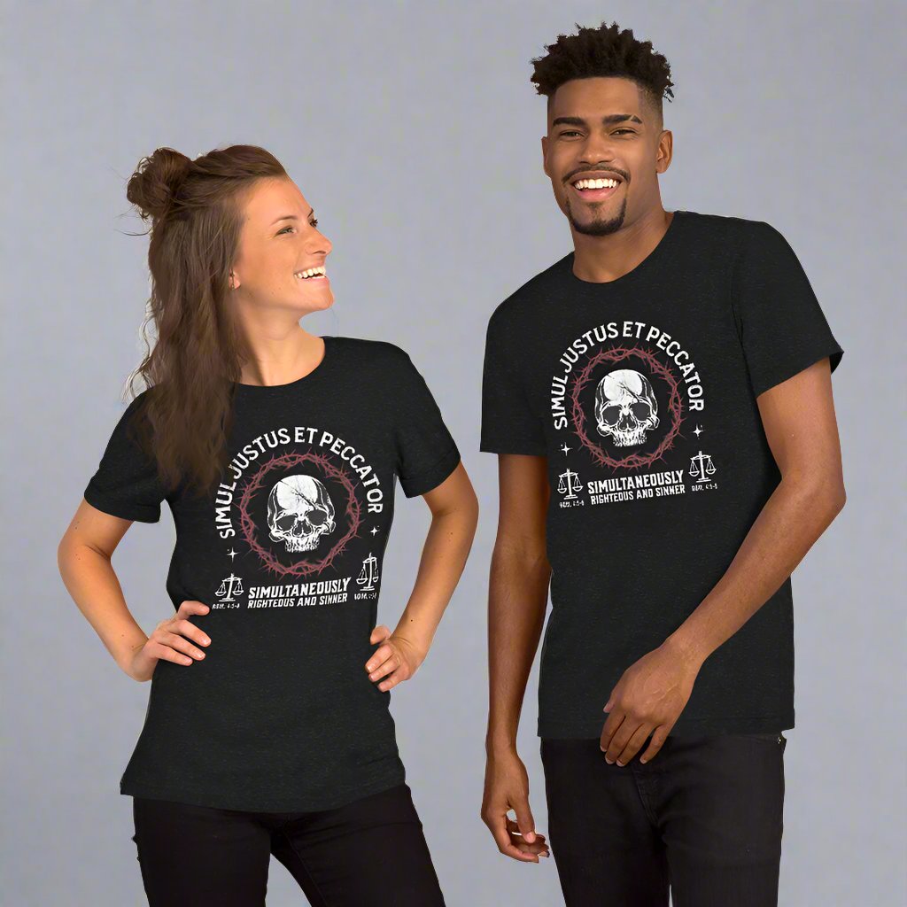 Simul Justus et Peccator - Unisex Tee Printify