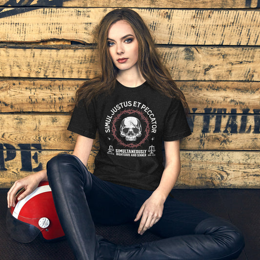 Simul Justus et Peccator - Women's Slim Fit Tee Calvinist Apparel™