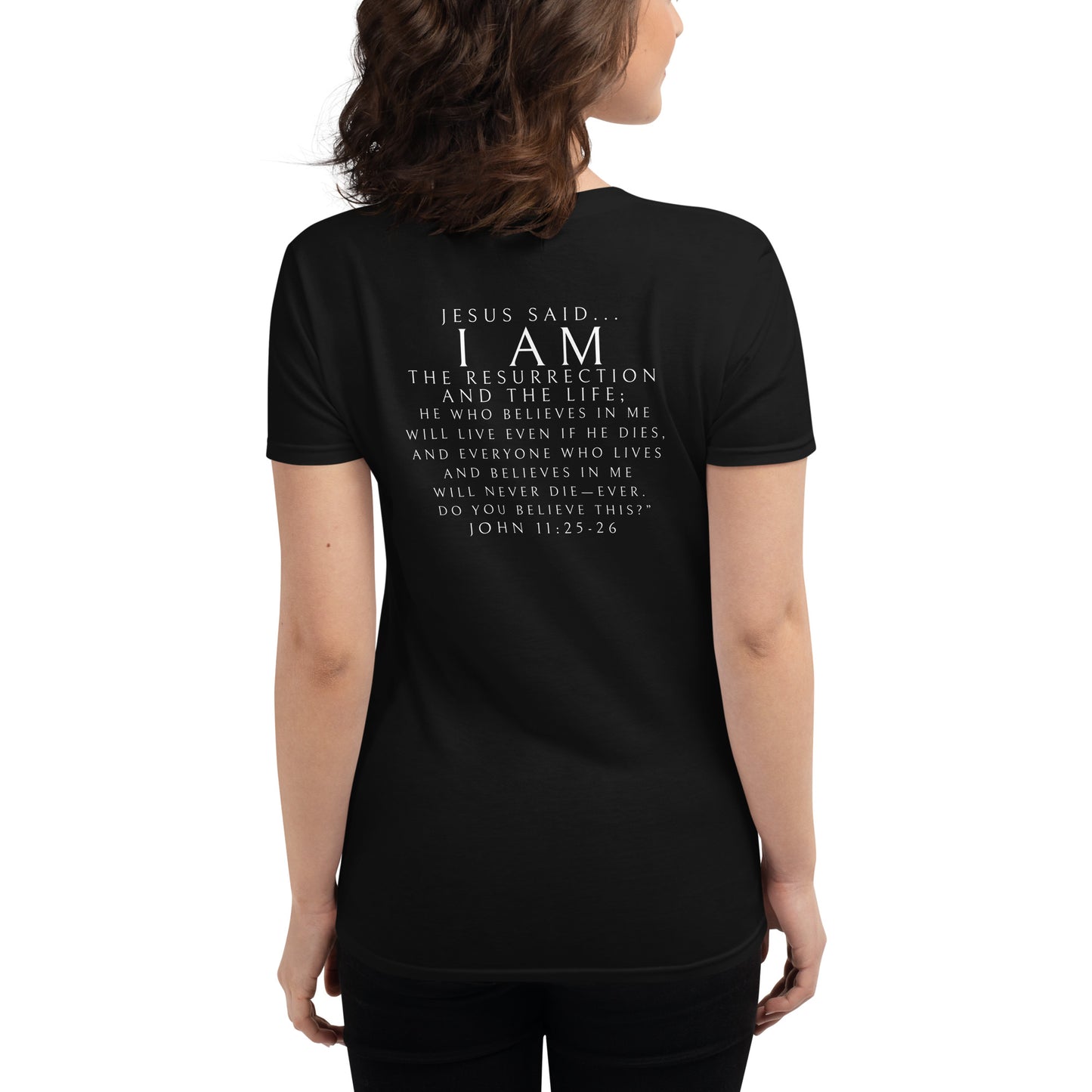 I Am The Resurrection - Women's Slim Fit Tee Calvinist Apparel™