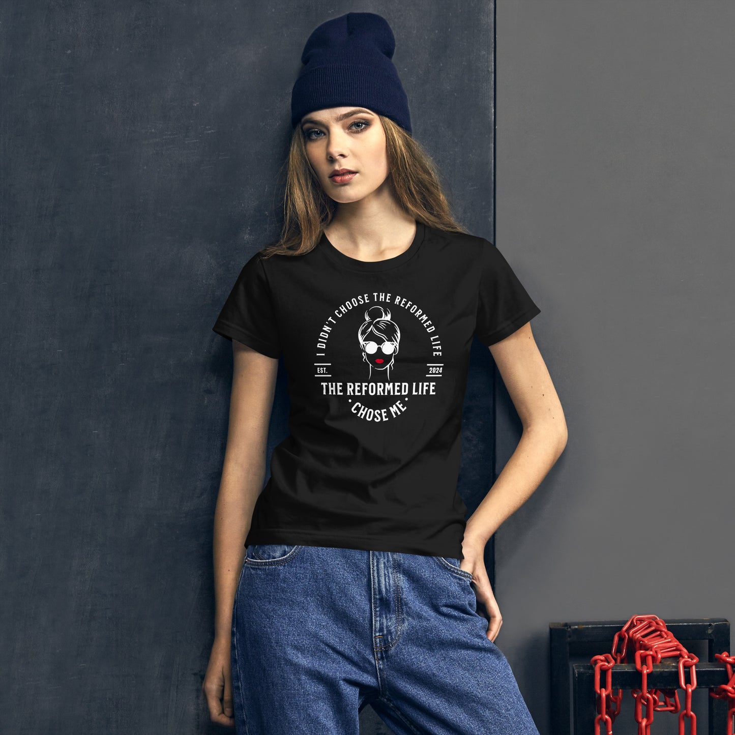 The Reformed Life Chose Me - Women's Slim Fit Tee Calvinist Apparel™